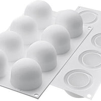 Louis Tellier - Silicone 8 Compartment Micro Baking Mold with Boarder - CURVETRUFFLE 70