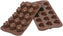Louis Tellier - Silicone Brown 15 Compartment Chocolate Baking Mold - SCG01