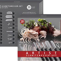 Louis Tellier - Stainless Steel Artist Carving Tools, Pack of 20 - 90 858 20 02