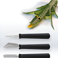 Louis Tellier - Stainless Steel Basic Carving Tools, Pack of 3 - 90 857 03 02