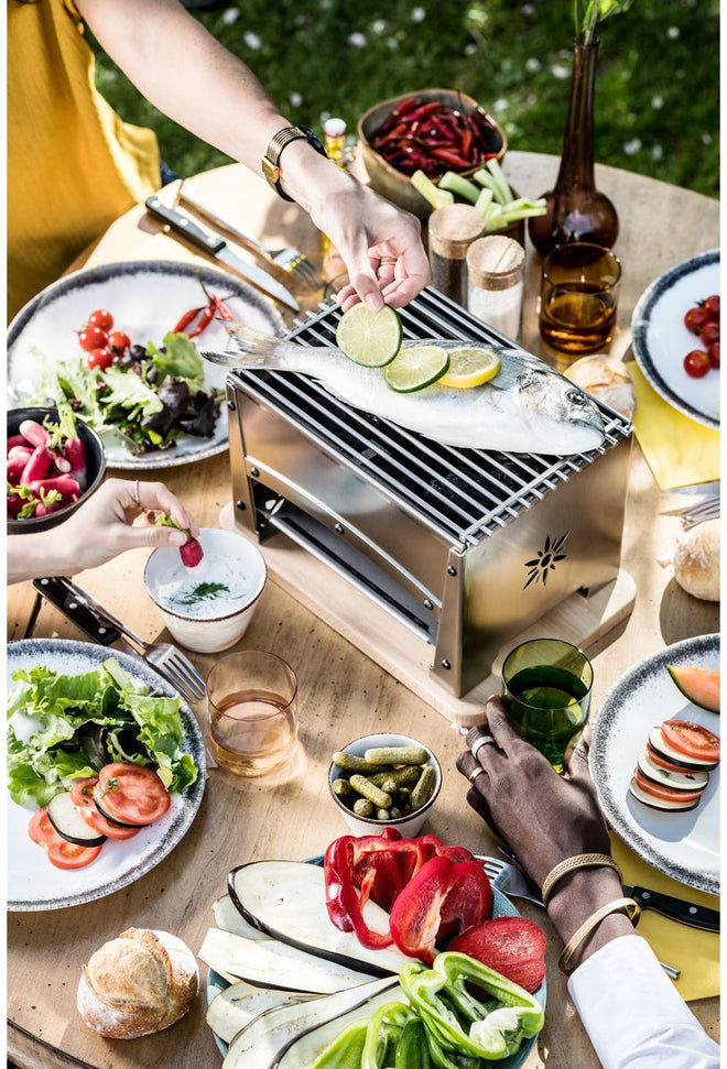 Louis Tellier - Stainless Steel Brasero Table Barbecue - BRASI F