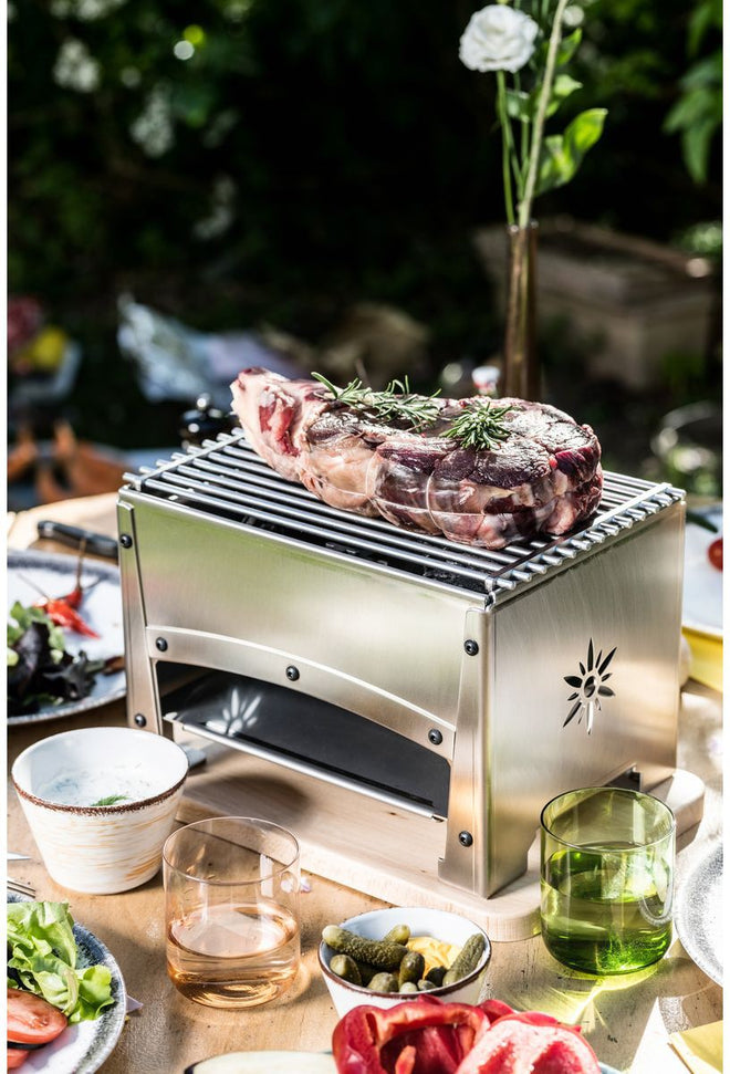 Louis Tellier - Stainless Steel Brasero Table Barbecue - BRASI F