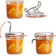 Luigi Bormioli - 67oz Lock-Eat Handy Jar with Lid, Set of 6 - 4551216301