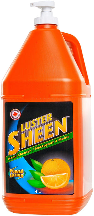 Luster Sheen - 500 ml Orange Citrus Hand Cleaner with Pumice Scrubbers, 6Bottle/Case - LS-77-78