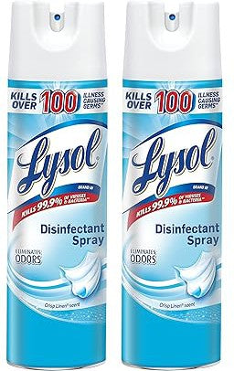 Lysol - 350 gm Crisp Linen Disinfectant Sprayer Bottles, 12/Case - HCP02132