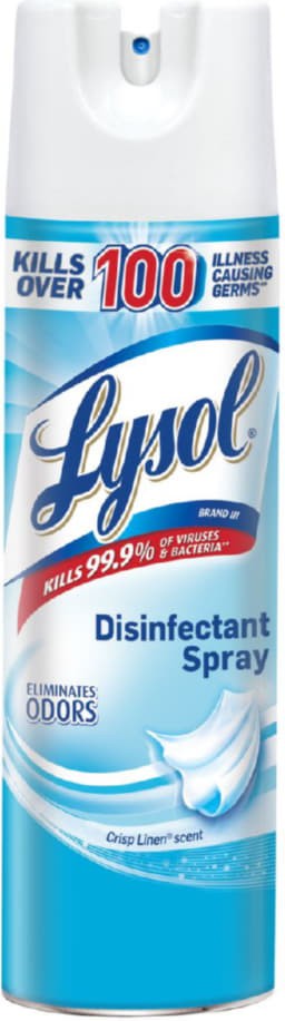 Lysol - 350 gm Crisp Linen Disinfectant Sprayer Bottles, 12/Case - HCP02132