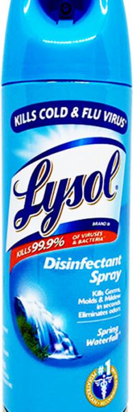 Lysol - 350 gm Spring WaterFall Disinfectant Spray, 12Btl/Cs - RC75571