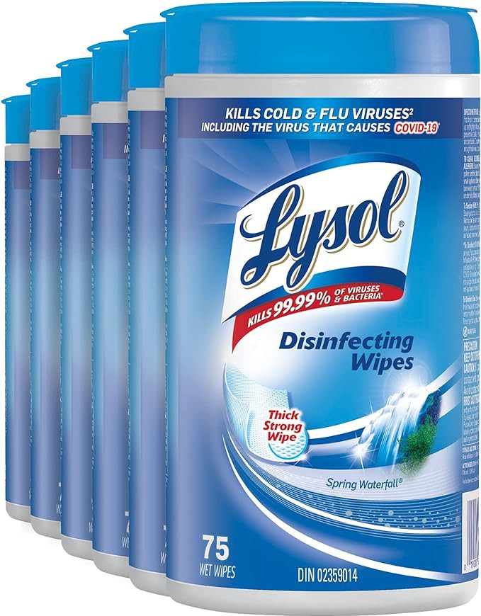 Lysol - Spring Waterfall Disinfect Wipes, 35 Wipes/Bt, 12 Bt/Cs - RC75553