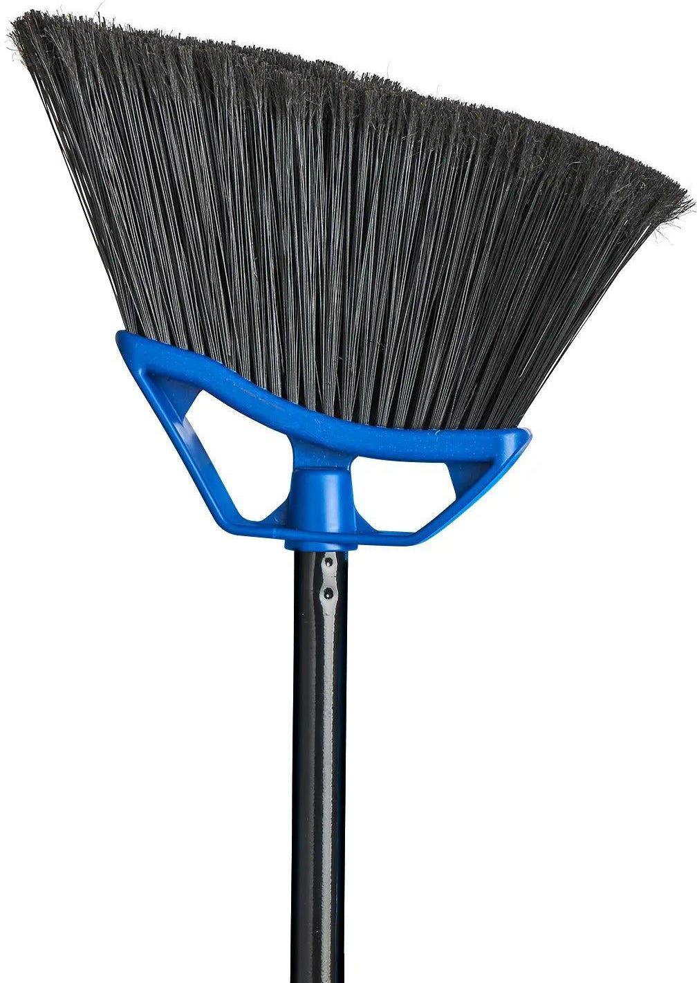 M2 Professional - 10" Blue Mars Angle Broom with 48" Black Handle - MPCBA9708