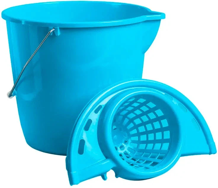 M2 Professional - 12 L Blue Utility Pail with With Cone Wringer - PA-UT1012
