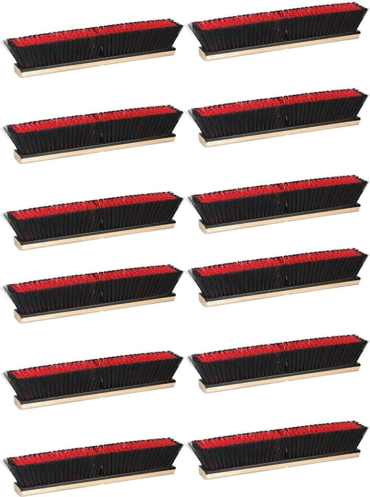 M2 Professional - 24 " Combo Synthetic Medium Sweep Push Broom, 12/Cs - PB-RB24 (Special Order Item)