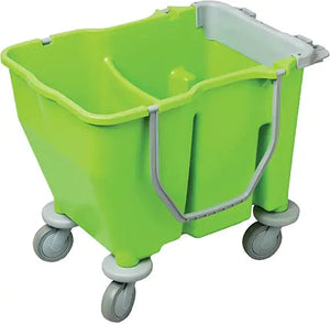 M2 Professional - 3.75 Gal. Green Double Mop Bucket with Wringer - EFM-DB3500