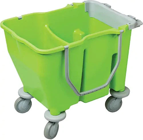 M2 Professional - 3.75 Gal. Green Double Mop Bucket with Wringer - EFMDB350 (Special Order Item)