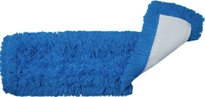 M2 Professional - 5" x 24" Blue Static-H Dust Mop Blue - DM-STH-524-BL