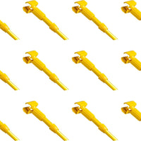 M2 Professional - 60" Jaws Yellow FibreGlass Mop Handle, 12Pc/Cs - HW-160F