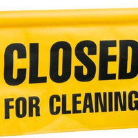 M2 Professional - "Closed for Cleaning" Hanging Door Sign - English / French, 6/Cs - WFD9002