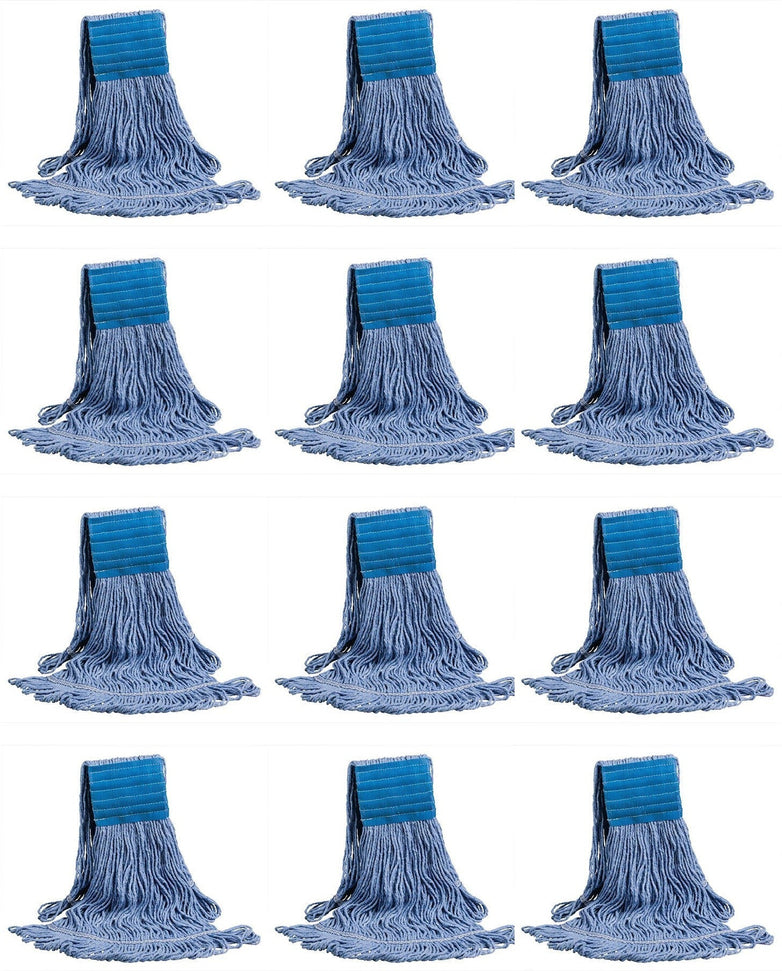 M2 Professional - Super Looper™ Blue Large Loop-End Wet Mop, 12/Cs - MWSLR3LNBBL