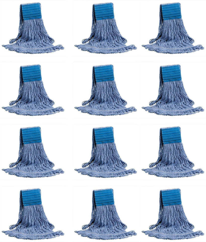 M2 Professional - Super Looper™ Blue Medium Loop-End Wet Mop, 12/Cs - MWSLR2MNBBL