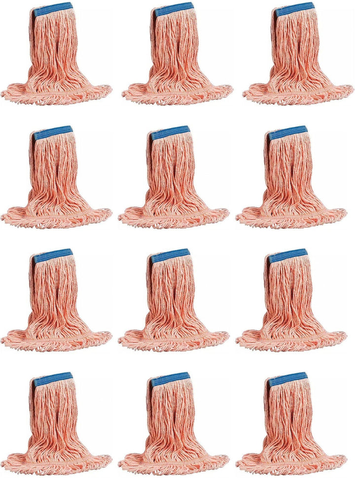 M2 Professional - Super Looper™ Orange Large Loop-End Wet Mop, 12/Cs - MWSLR3LNBOR (Special Order Item)