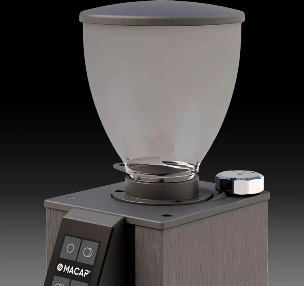 Macap - Inst LEO 55 Essential, Wrinkled Black Residential Coffee Grinder with 55 mm Burrs - ALEES171US
