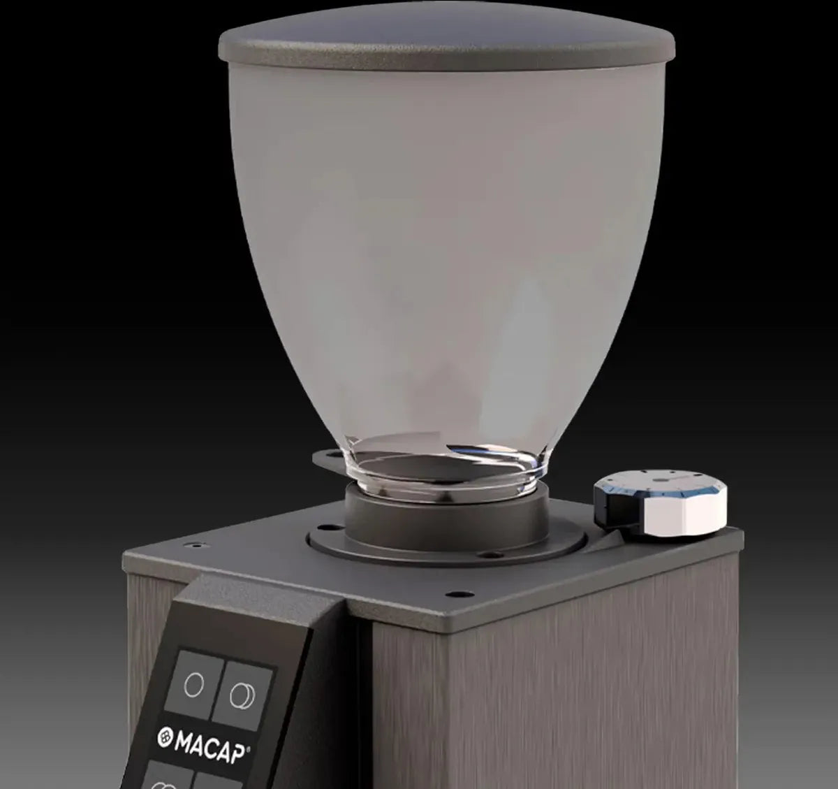 Macap - Inst LEO 55 Essential, Wrinkled Black Residential Coffee Grinder with 55 mm Burrs - ALEES171US