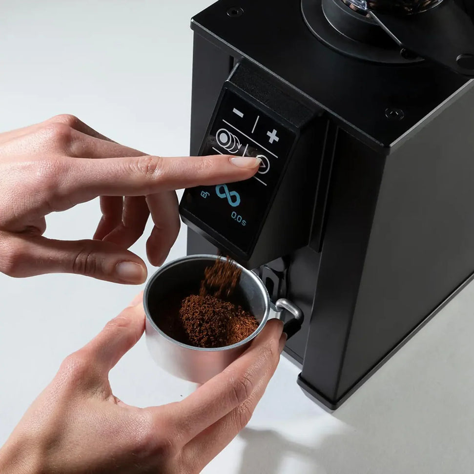Macap - Inst LEO 55 Essential, Wrinkled Black Residential Coffee Grinder with 55 mm Burrs - ALEES171US