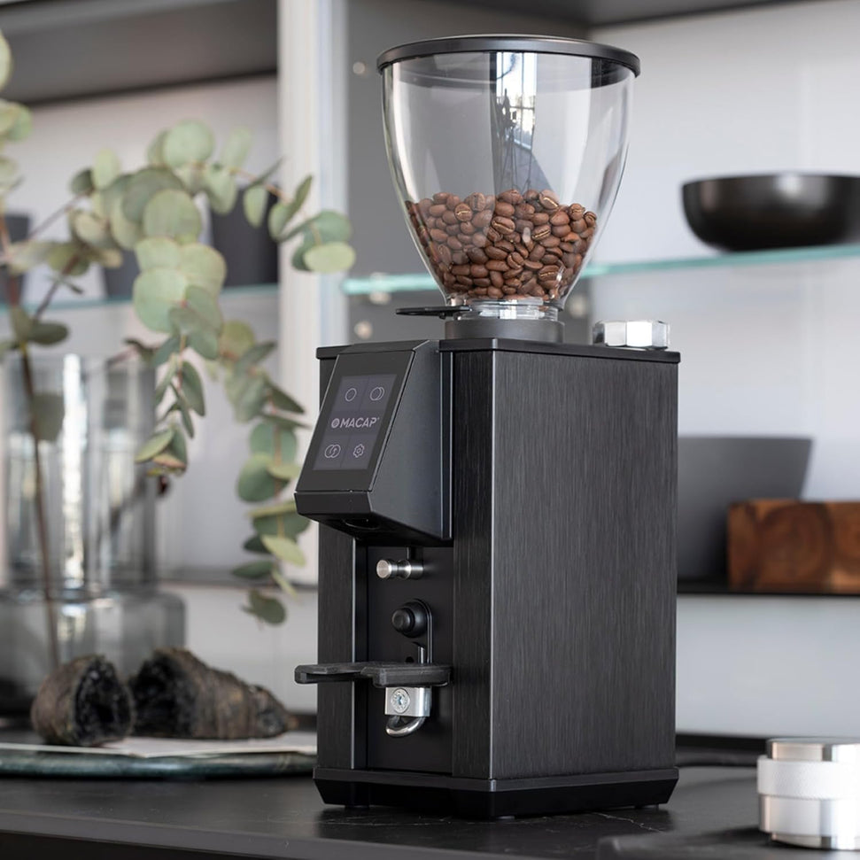 Macap - Inst LEO 55 Essential, Wrinkled Black Residential Coffee Grinder with 55 mm Burrs - ALEES171US