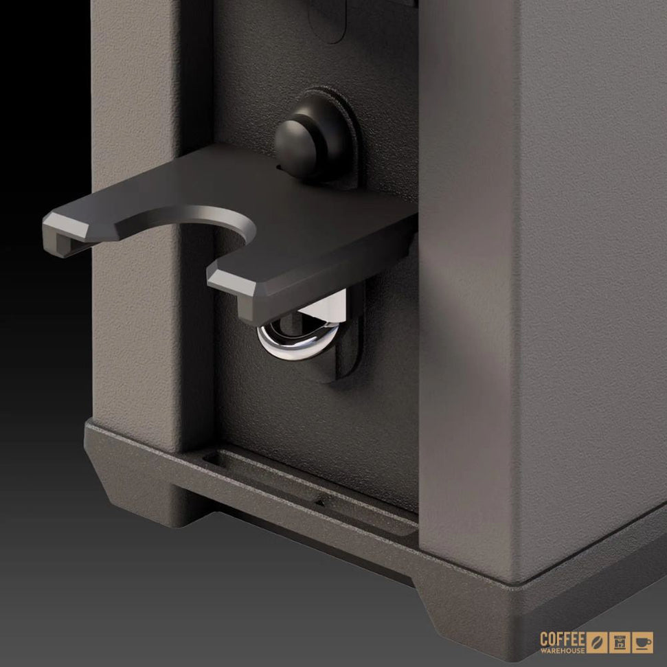 Macap - Leo 55 Easy Wrinkled Black Push-Button On-Demand Espresso Grinder with 55 mm Flat Burrs - ALEEA171US