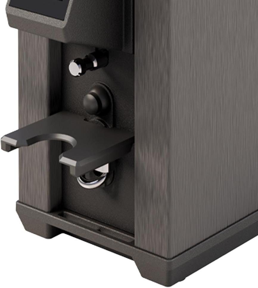 Macap - Leo 55 Satin Black Push-Button On-Demand Espresso Grinder with 55 mm Flat Burrs - ALE55120US