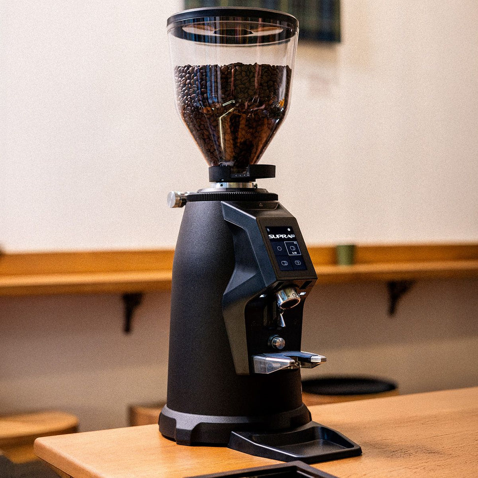 Macap - SUPRA 68 Black Stepless Commercial Espresso Grinder with 68 mm Flat Burrs - BSU68173US