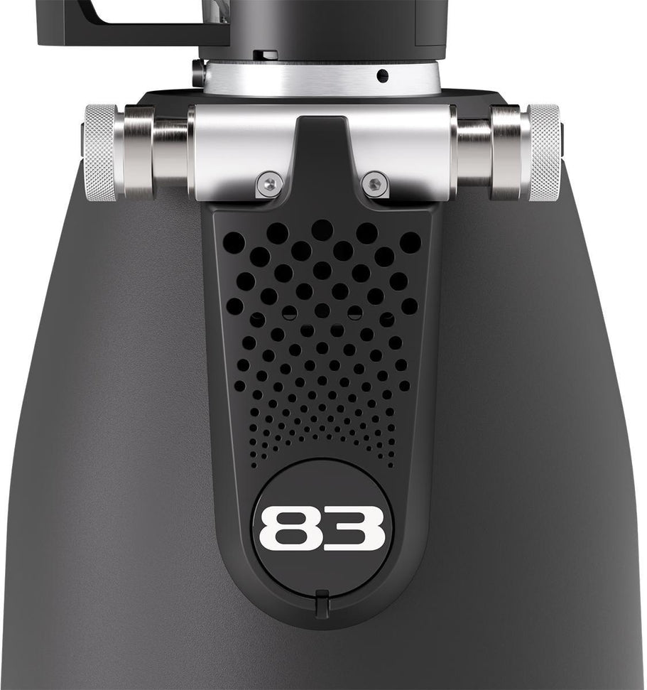 Macap - SUPRA 83 Stepless Black Commercial Espresso Grinder with 83 mm Flat Burrs - BSU83173US