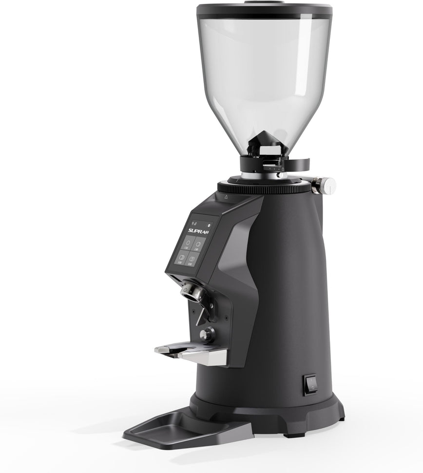 Macap - SUPRA 83 Stepless Black Commercial Espresso Grinder with 83 mm Flat Burrs - BSU83173US