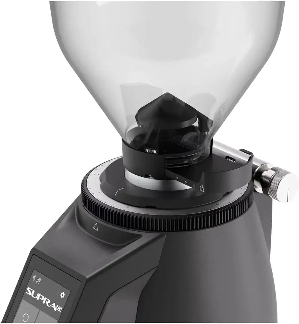 Macap - Supra 68 G, Black On-Demand Commercial Coffee Grinder with 68 mm Burrs - BSUGW68173US