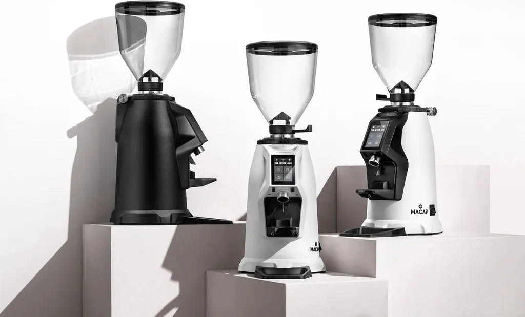 Macap - Supra 68 G, White On-Demand Commercial Coffee Grinder with 68 mm Burrs - BSUGW68102US