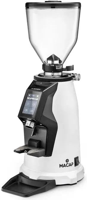 Macap - Supra 68 G, White On-Demand Commercial Coffee Grinder with 68 mm Burrs - BSUGW68102US