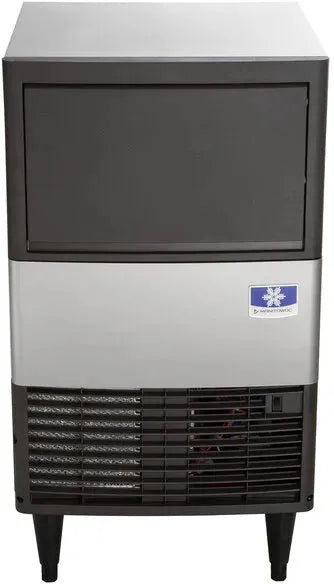 Manitowoc - 115V Volt Grounded Power Cord 19.69" Air Cooled Undercounter Dice Cube Ice Machine with 31 lbs Bin - UDE0065A-161B