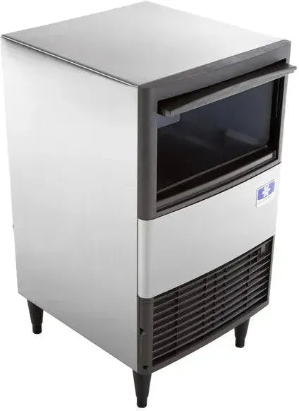 Manitowoc - 115V Volt Grounded Power Cord 19.69" Air Cooled Undercounter Dice Cube Ice Machine with 31 lbs Bin - UDE0065A-161B