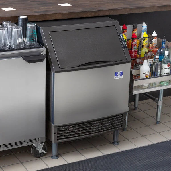 Manitowoc - 115V Volt Grounded Power Cord 26" Air Cooled Undercounter Dice Cube Ice Machine with 198 lbs Production Per 24 Hours - UDF0190A-161B - DISCONTINUED