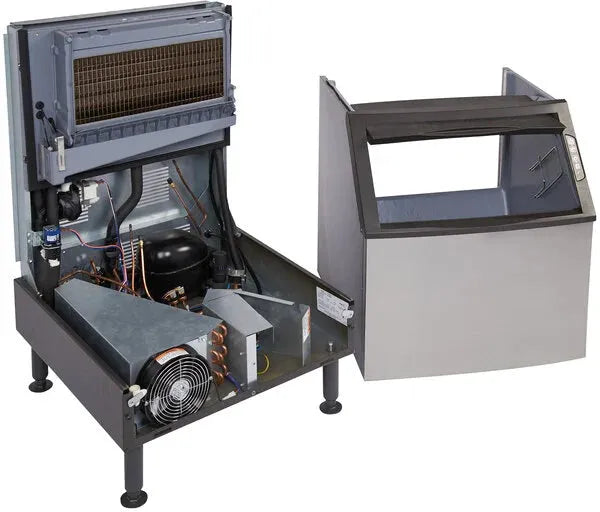 Manitowoc - 115V Volt Grounded Power Cord 26" Water Cooled Undercounter Dice Cube Ice Machine with 220 lbs Production Per 24 Hours - UDF0240W-161B