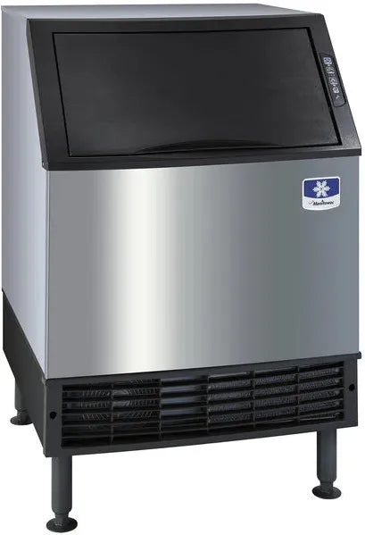 Manitowoc - 115V Volt Grounded Power Cord 26" Water Cooled Undercounter Dice Cube Ice Machine with 220 lbs Production Per 24 Hours - UDF0240W-161B