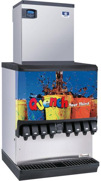 Manitowoc - 120V 24" Remote CVD Technology Half Size Cube Ice Machine With 620 lbs Production Per 24 Hours - IBF0620C-161