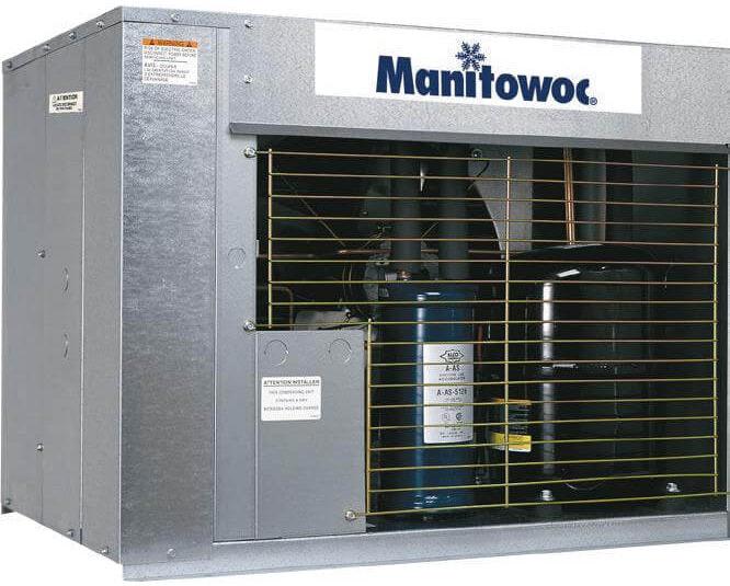 Manitowoc - 208-230V, 3P Air Cooled Remote Ice Machine Condenser Use with IT1830C - CVDT1800-263