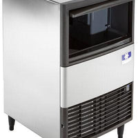 Manitowoc - 240V 19.69" Air Cooled Undercounter Dice Cube Ice Machine with 31 lbs Bin and No Plug/Bare Lead - UDP0080A-251Z
