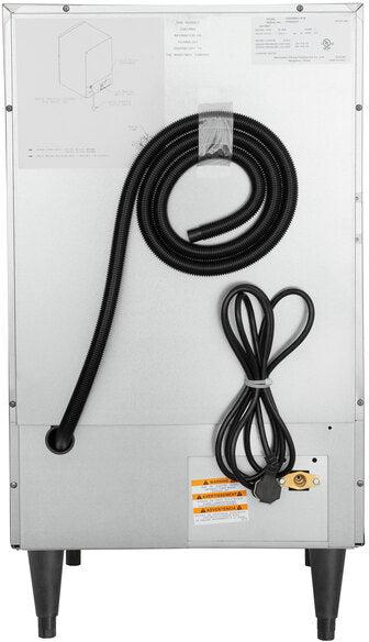 Manitowoc - 240V 19.69" Air Cooled Undercounter Dice Cube Ice Machine with 31 lbs Bin and No Plug/Bare Lead - UDP0080A-251Z