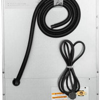 Manitowoc - 240V 19.69" Air Cooled Undercounter Dice Cube Ice Machine with 31 lbs Bin and No Plug/Bare Lead - UDP0080A-251Z