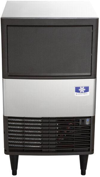Manitowoc - 240V 19.69" Air Cooled Undercounter Dice Cube Ice Machine with 31 lbs Bin and No Plug/Bare Lead - UDP0080A-251Z