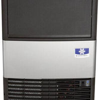 Manitowoc - 240V 19.69" Air Cooled Undercounter Dice Cube Ice Machine with 31 lbs Bin and No Plug/Bare Lead - UDP0080A-251Z