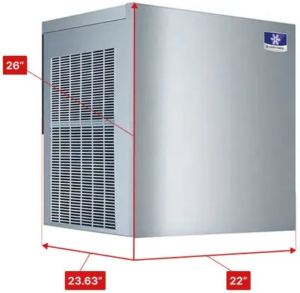 Manitowoc - Flake and Nugget Modular 240V 22" Water Cooled Nugget Ice Maker With 575 lbs Production Per 24 Hours - RNK0620WZ-251