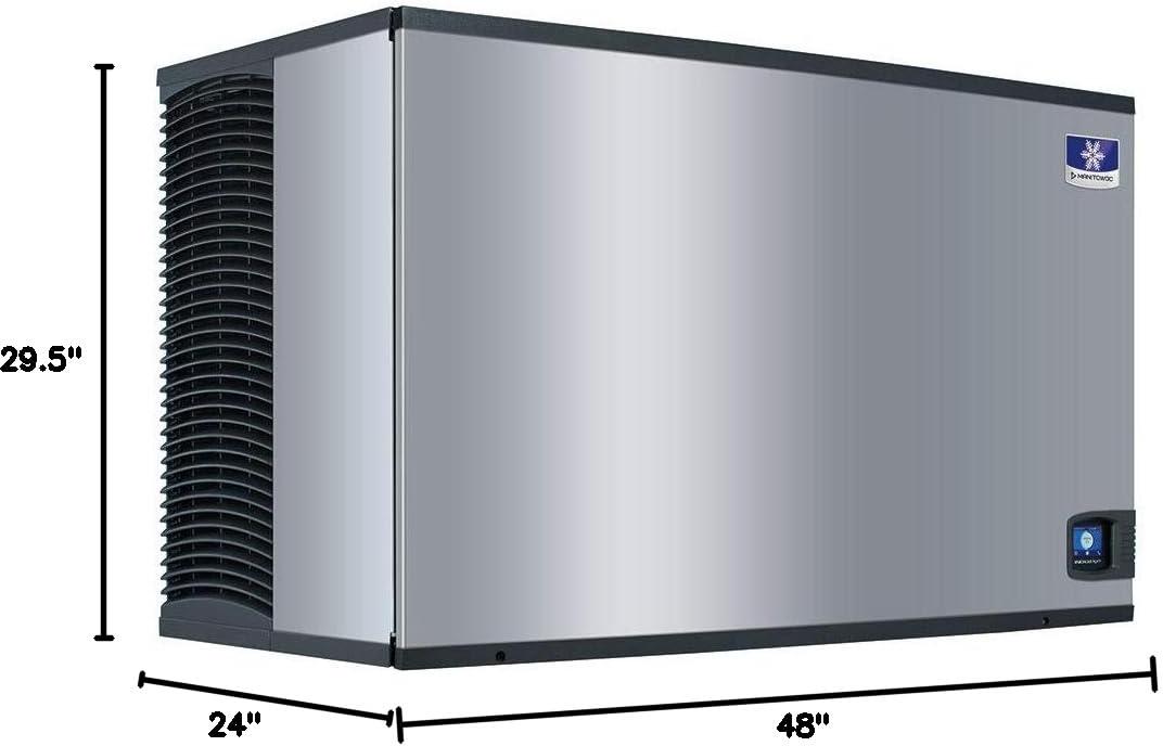 Manitowoc - Indigo NXT 208-240V, 3Ph, 48" Air Cooled Full Dice Cube Ice Machine With 1800 lbs/24 Hr - IDT1500A-263E