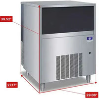 Manitowoc - Undercounter 240V 29.06" Air Cooled Nugget Ice Maker With 325 lbs Production Per 24 Hours - UNK0300AZ-251